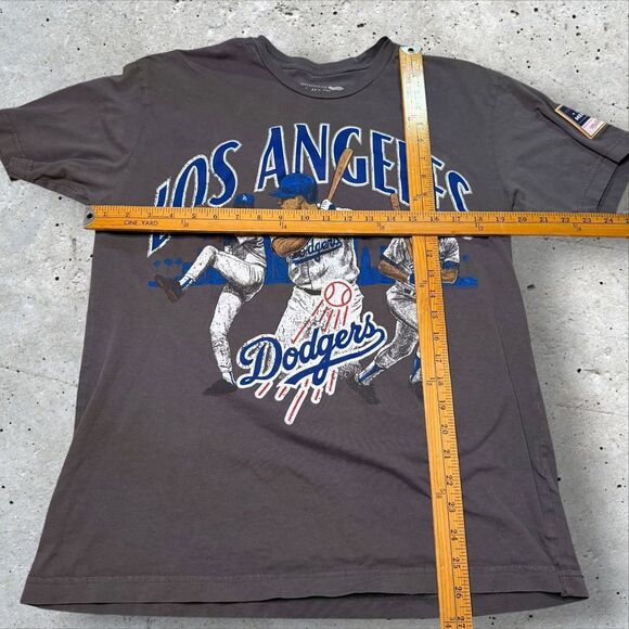 Mitchell & Ness Los Angeles Dodgers Graphic T-Shirt Mens L MLB Baseball - Picture 9 of 10